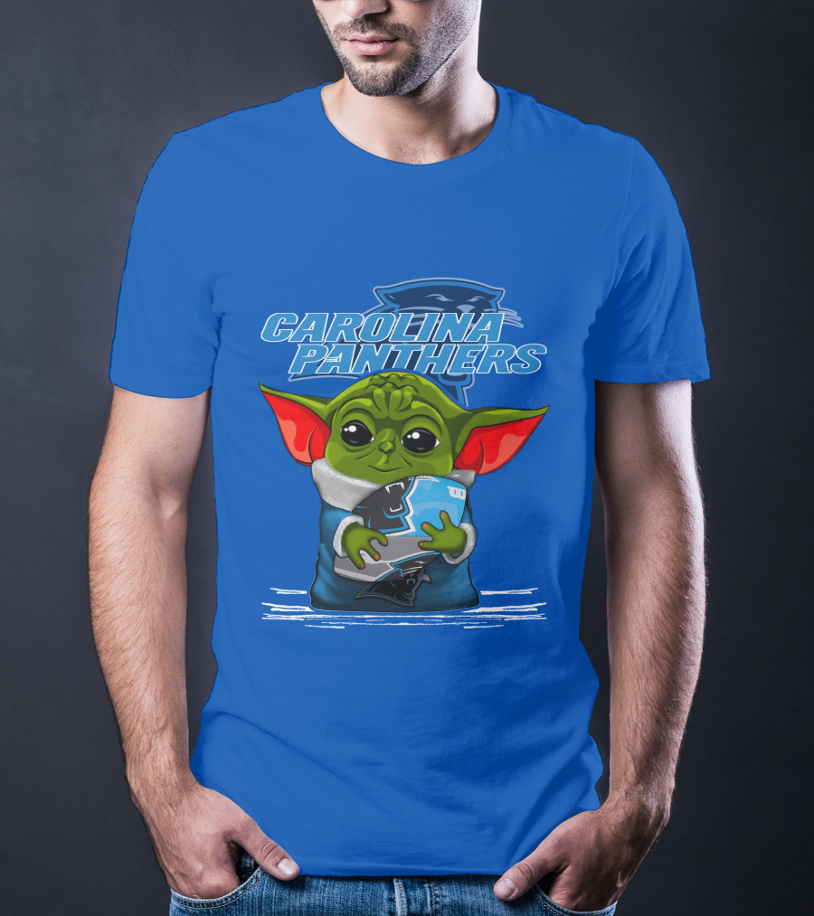 Yoda Carolina Panthers Football Fan T-Shirt