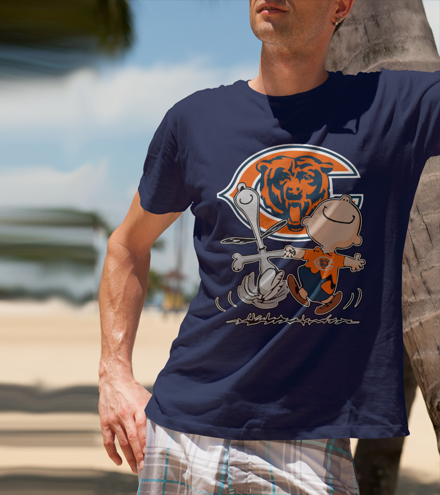 Chicago Bears Peanuts Character Celebration T-Shirt