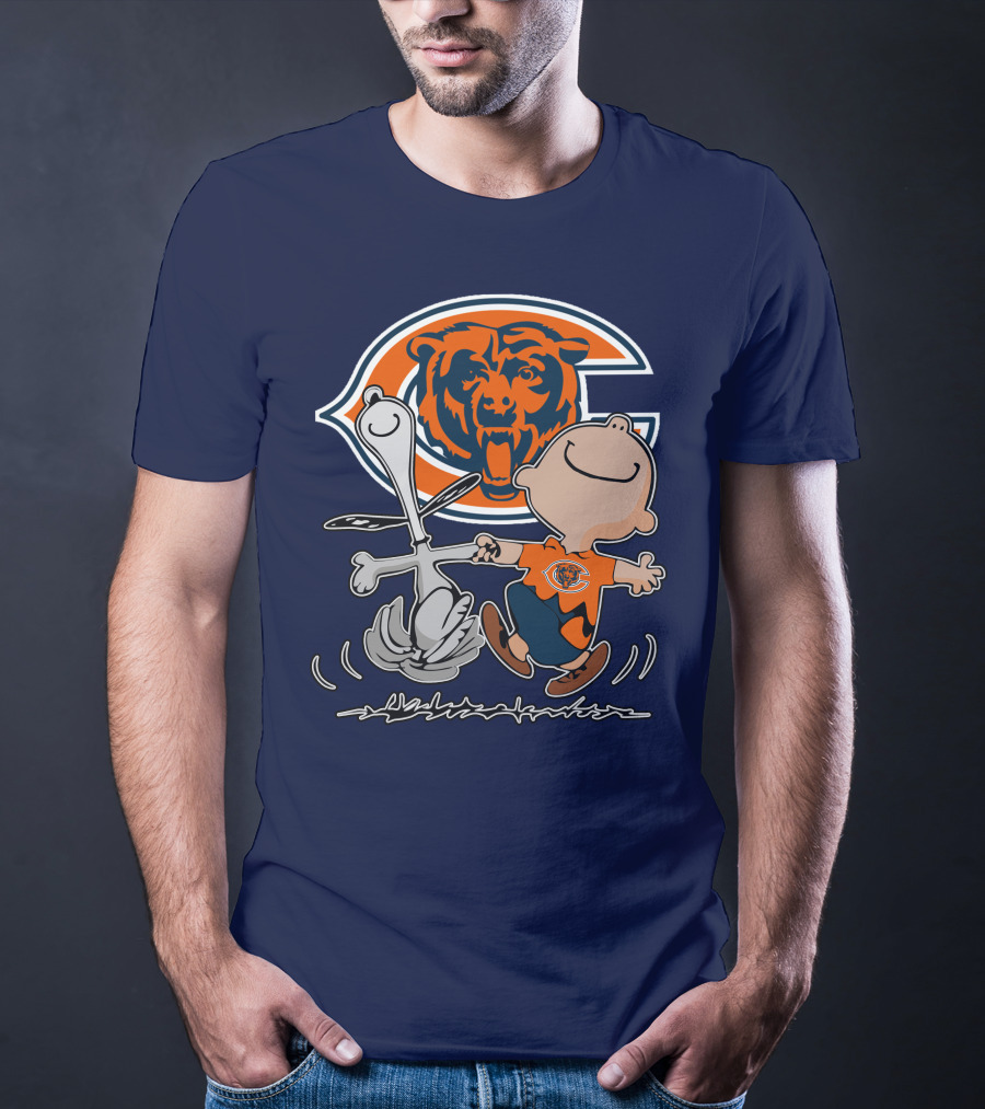 Chicago Bears Peanuts Character Celebration T-Shirt