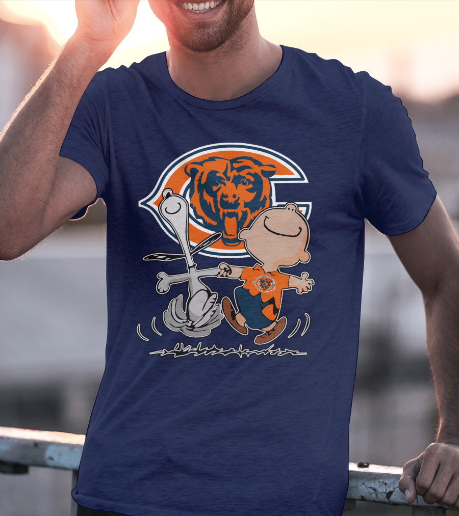 Chicago Bears Peanuts Character Celebration T-Shirt