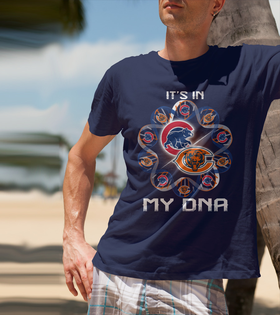 It's In My Dna Chicago Bears Logos T-Shirt