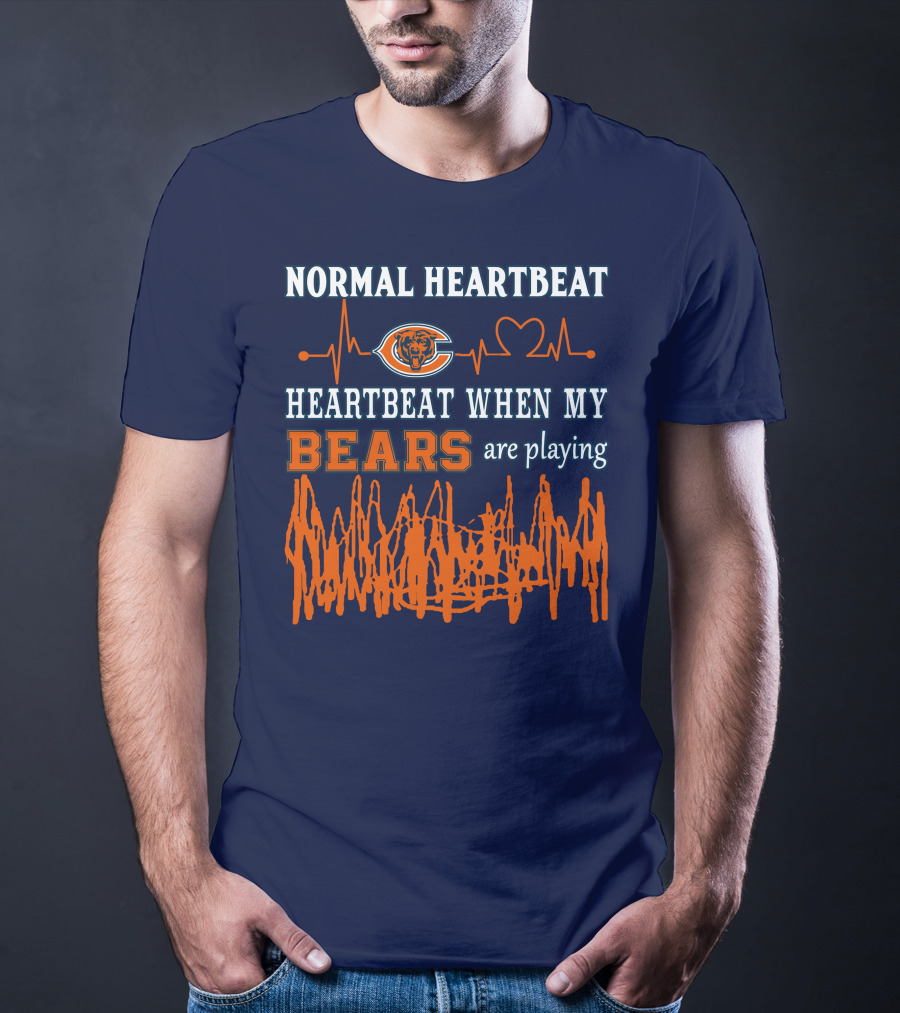 Normal Heartbeat Heartbeat When My Bears Are Playing T-Shirt