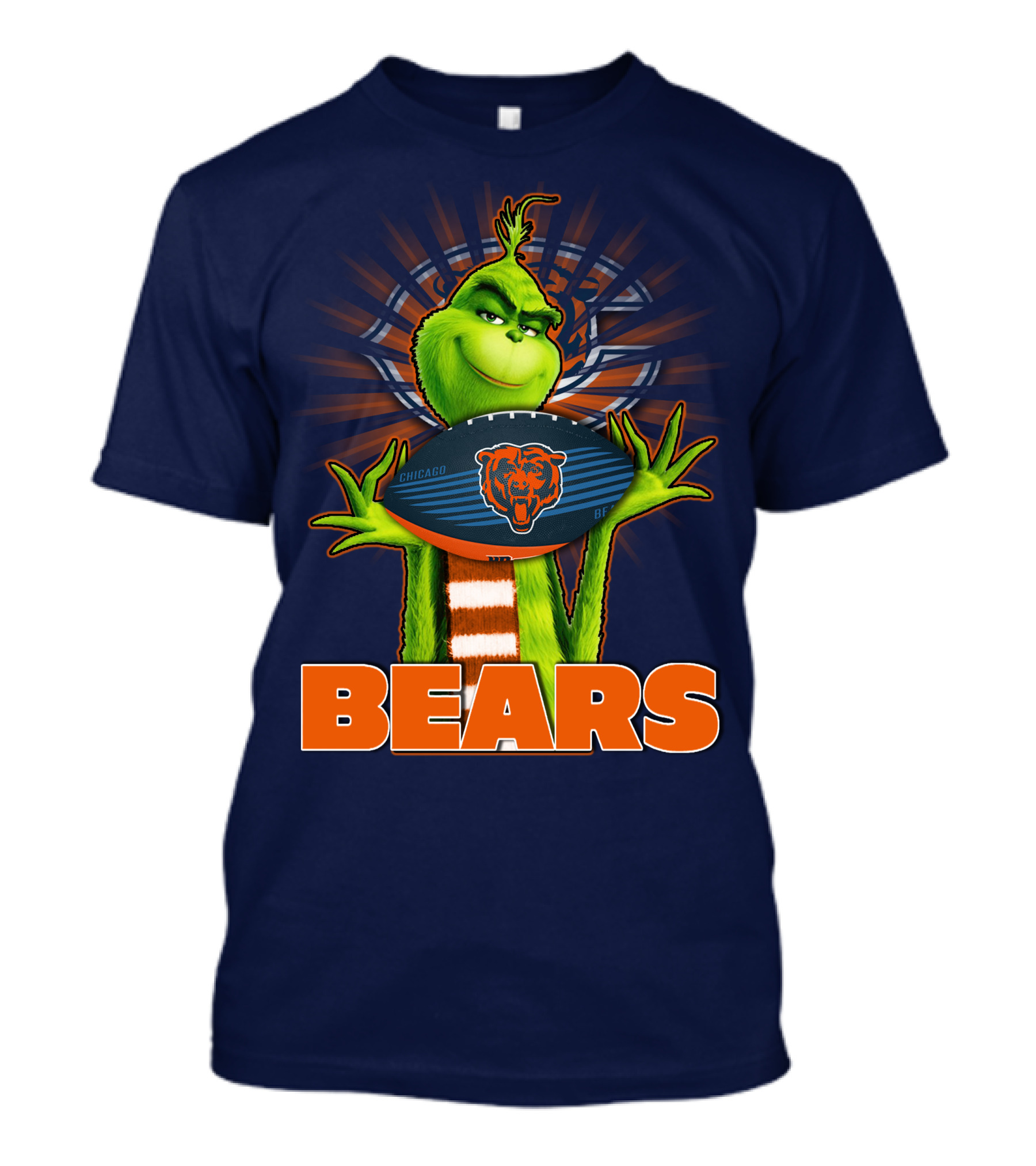 Grinch Holding Chicago Bears Football BEARS T-Shirt