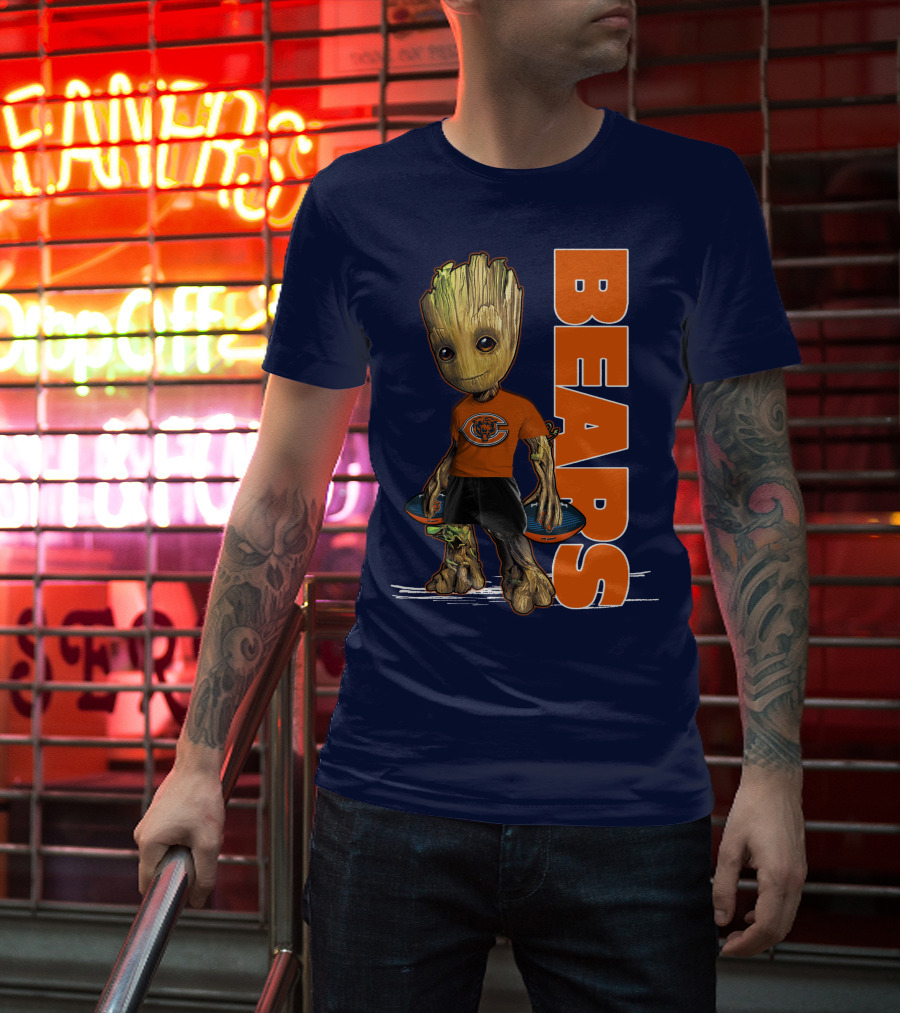 Groot Bears Chicago Nfl Football Fan T-Shirt