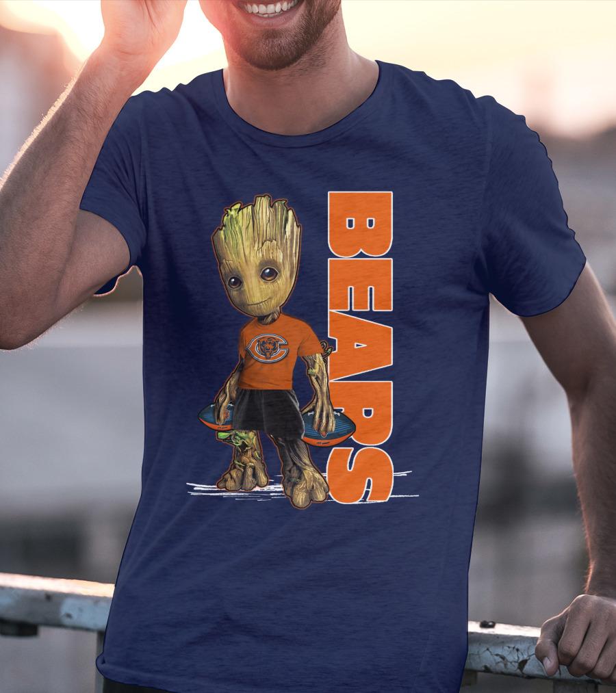 Groot Bears Chicago Nfl Football Fan T-Shirt