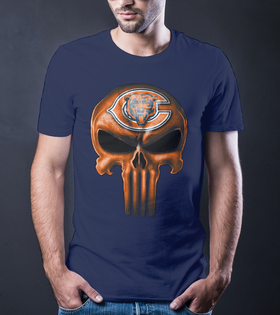Skull Chicago Bears T-Shirt