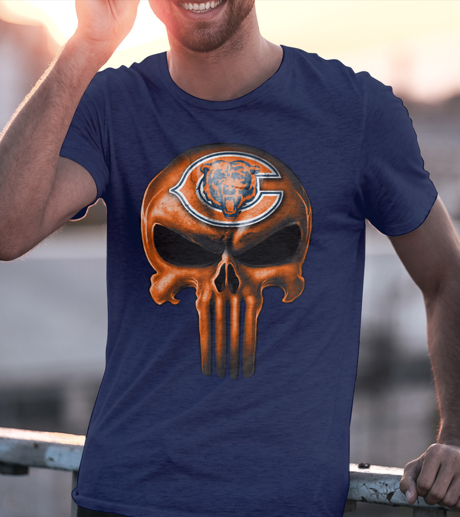 Skull Chicago Bears T-Shirt