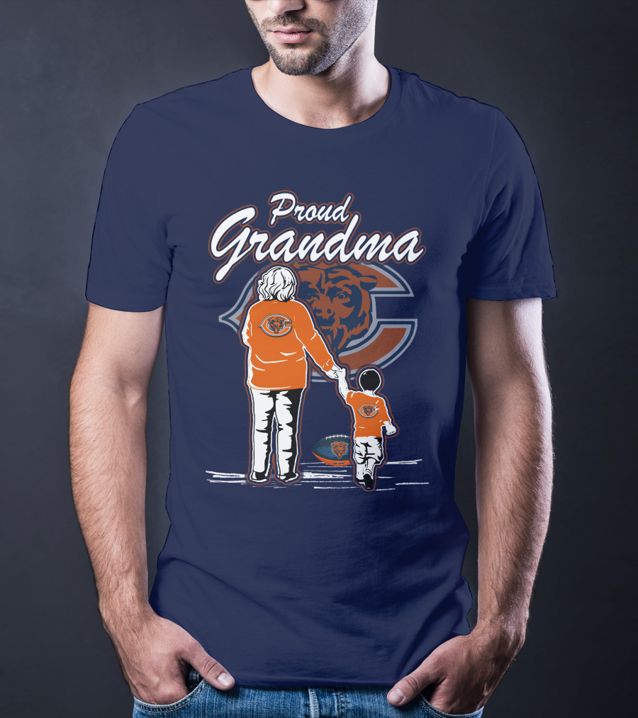 Proud Grandma Chicago Bears Family Spirit T-Shirt