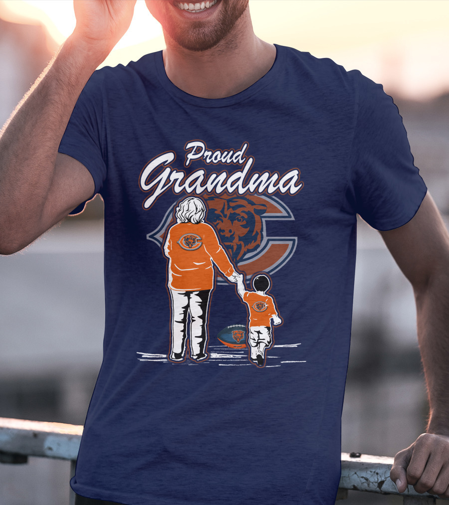 Proud Grandma Chicago Bears Family Spirit T-Shirt