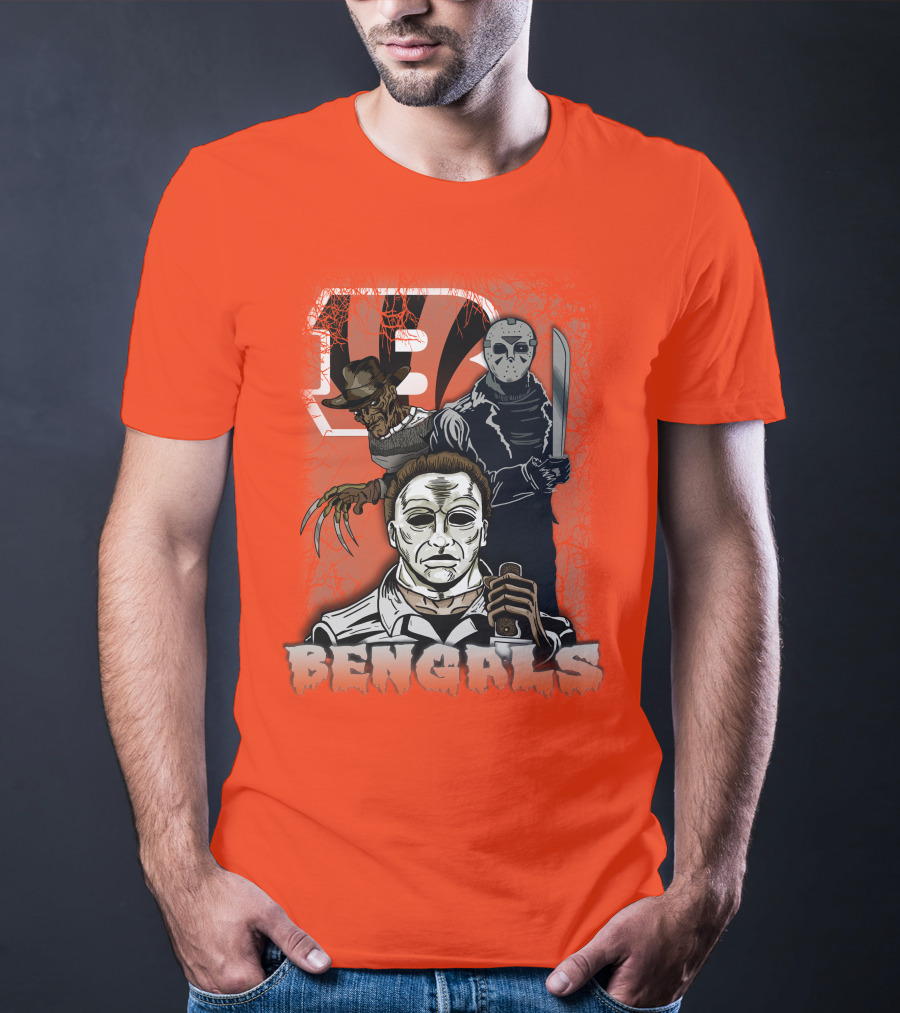 Cincinnati Bengals Horror Icons T-Shirt