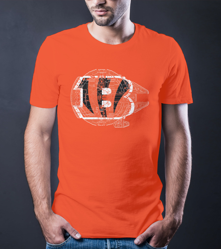Cincinnati Bengals Millennium Falcon T-Shirt