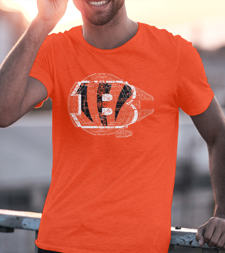 Cincinnati Bengals Millennium Falcon T-Shirt