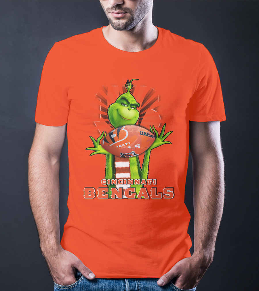 Grinch Cincinnati Bengals Football Nfl Wilson Ball T-Shirt