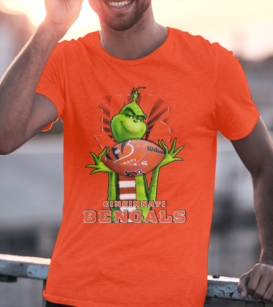 Grinch Cincinnati Bengals Football Nfl Wilson Ball T-Shirt