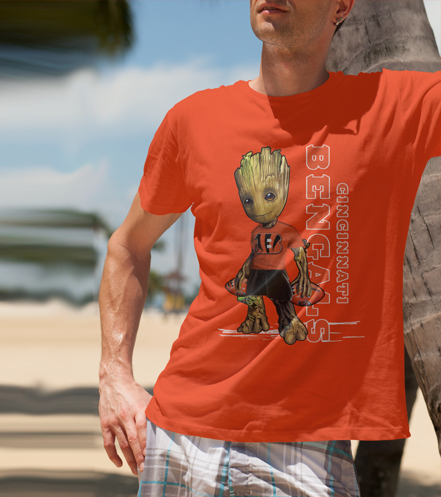 Groot V1 Cincinnati Bengals Football T-Shirt