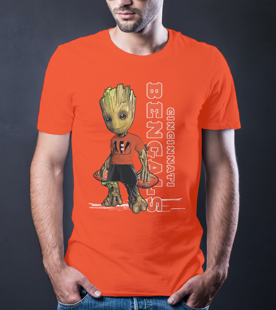 Groot V1 Cincinnati Bengals Football T-Shirt