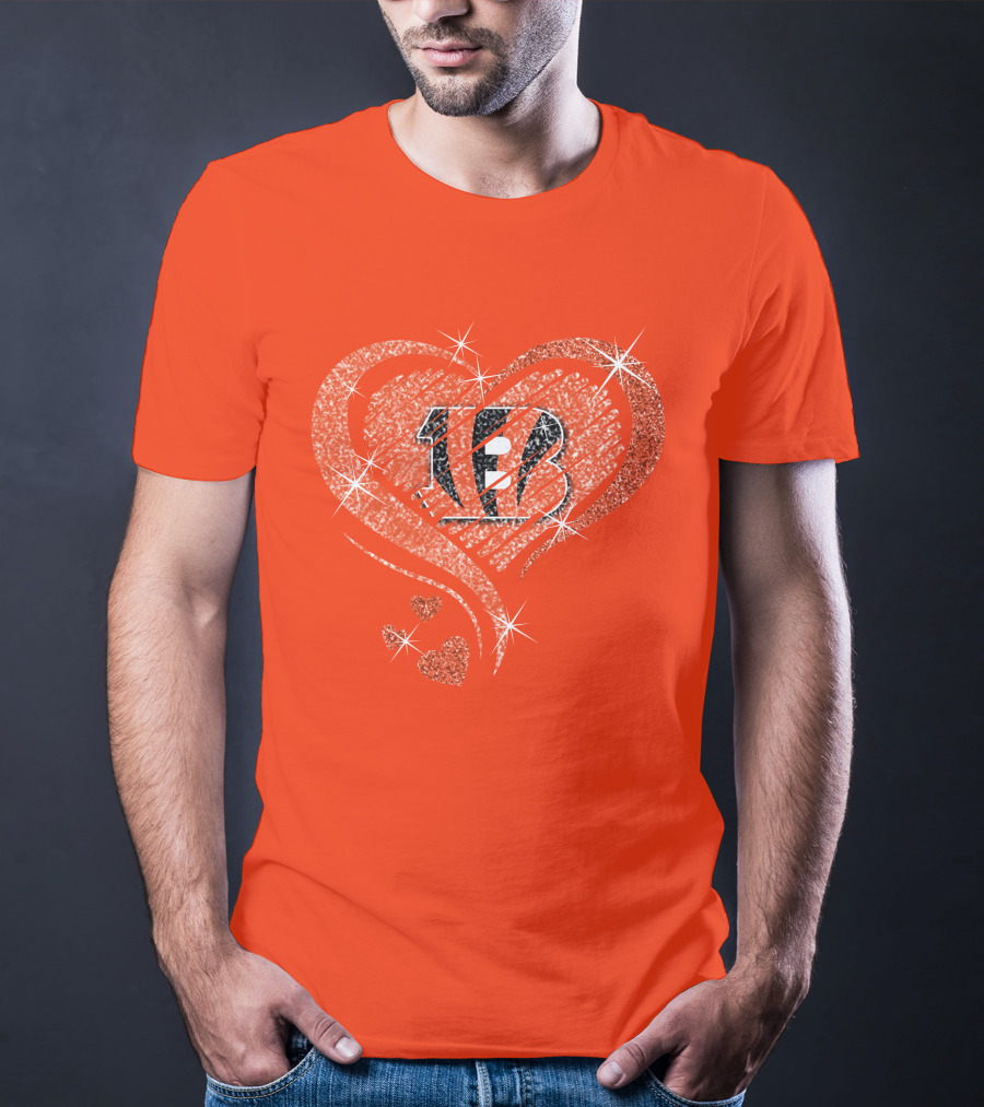 Heart Diamond Bengals Love T-Shirt