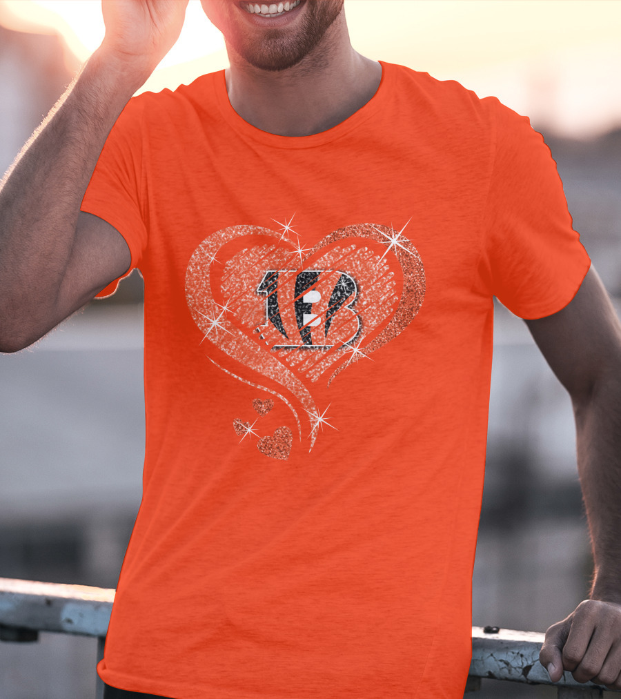 Heart Diamond Bengals Love T-Shirt