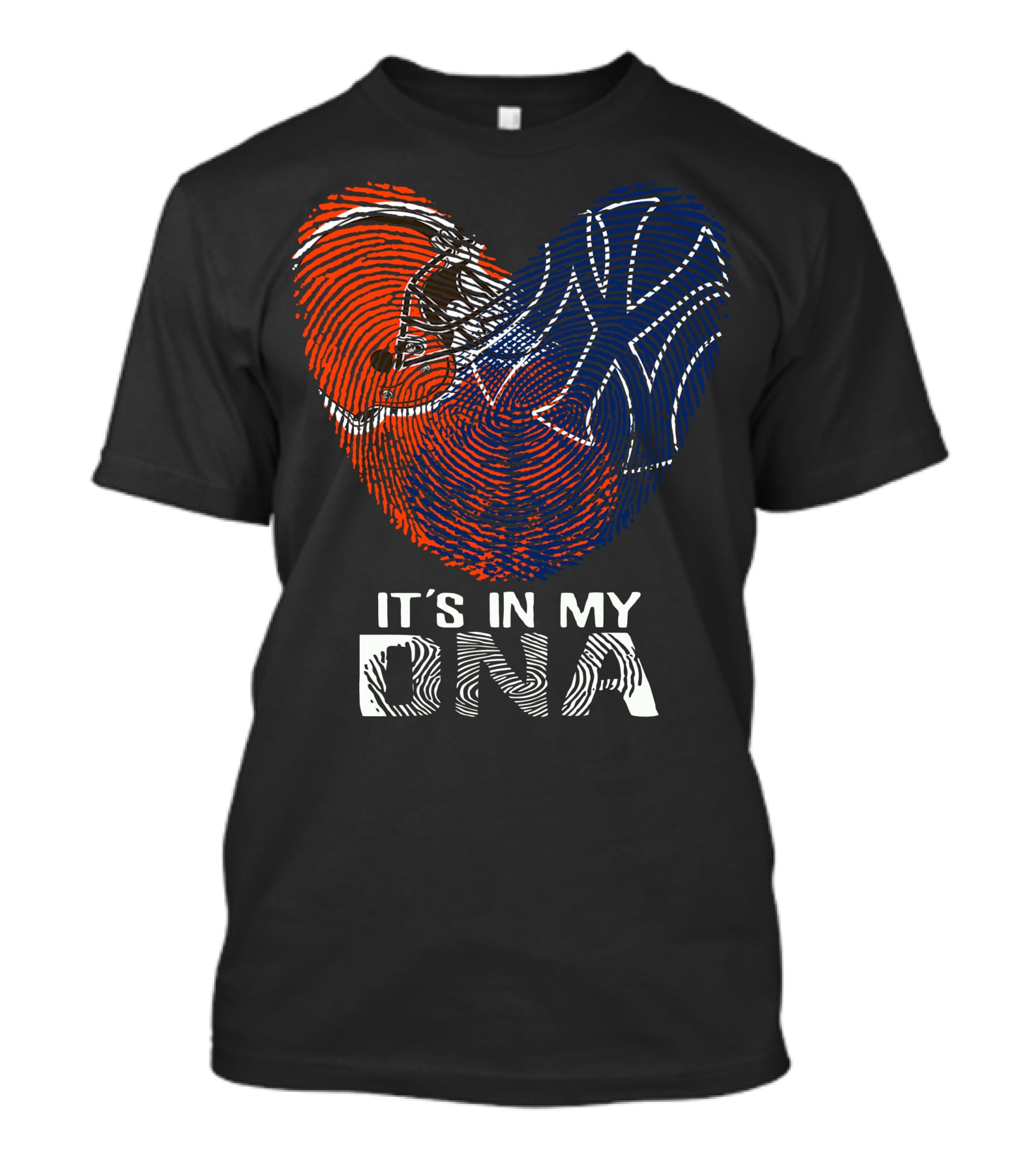 Cleveland Browns New York Yankees It's In My Dna T-Shirt