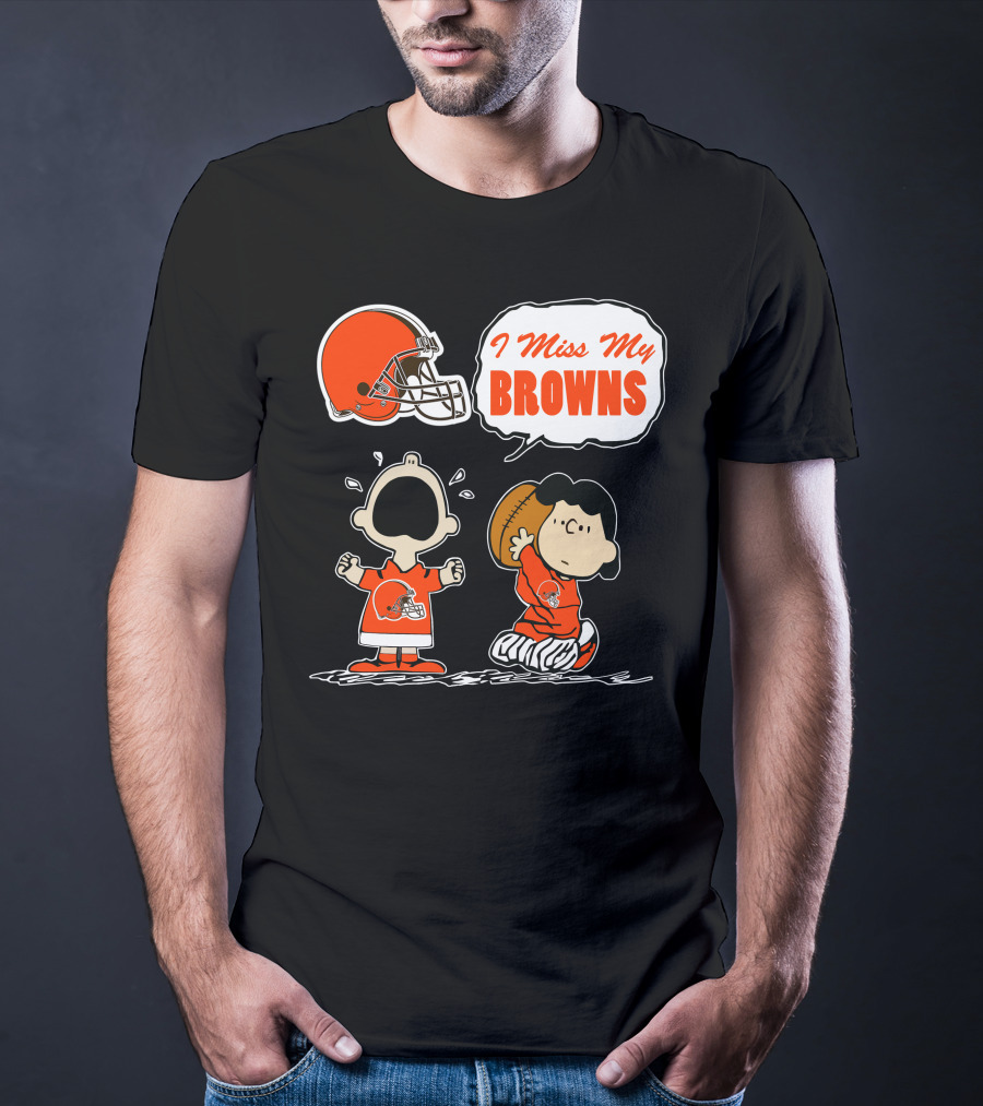 I Miss My Cleveland Browns 67 Football Fan Nostalgia T-Shirt