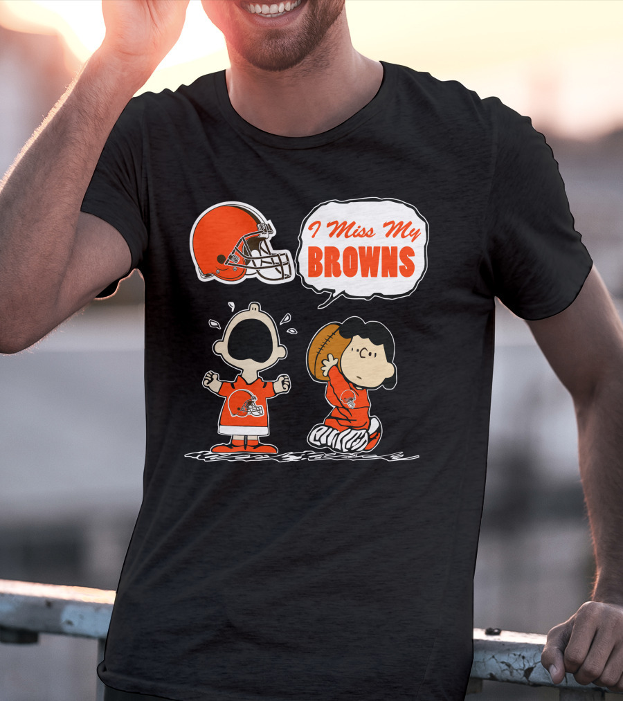 I Miss My Cleveland Browns 67 Football Fan Nostalgia T-Shirt