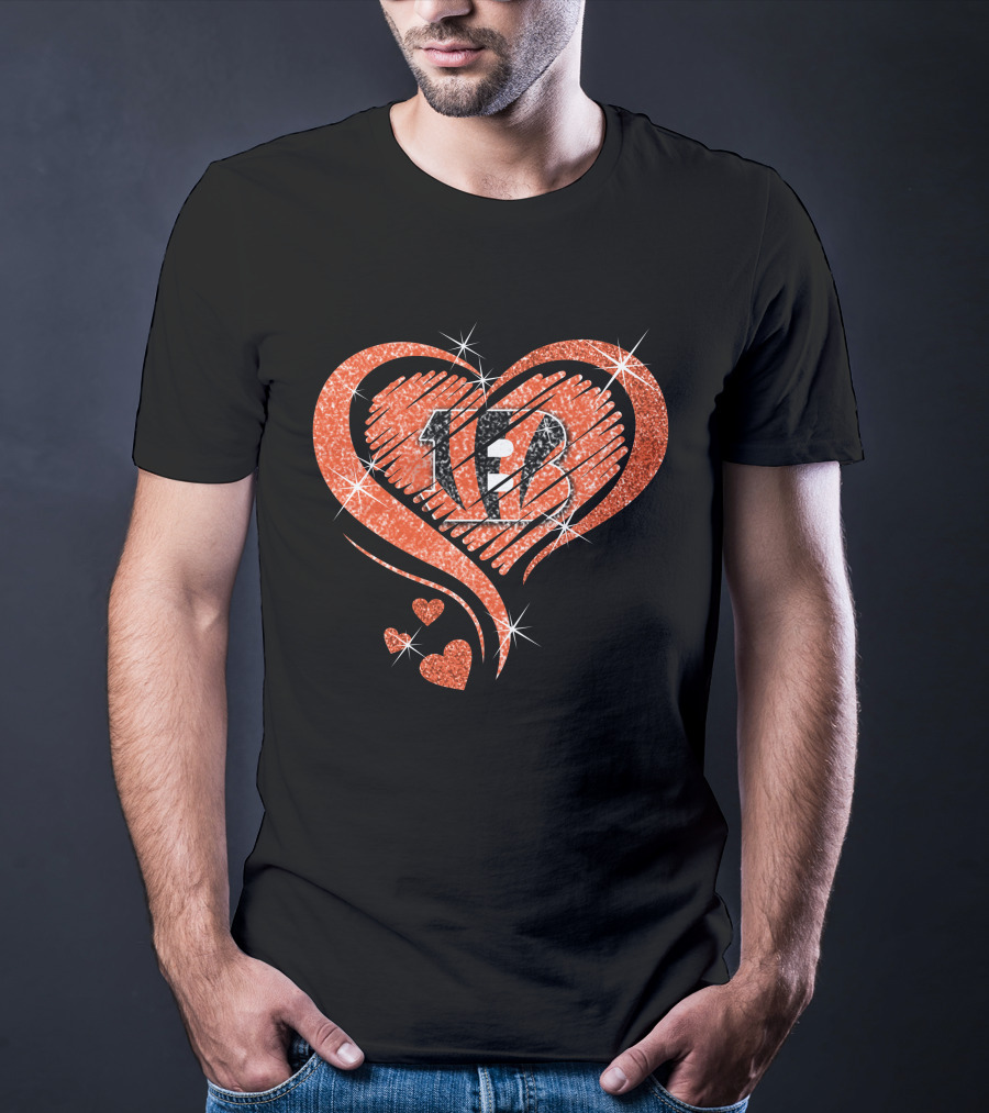 Heart 13 Cincinnati Bengals T-Shirt