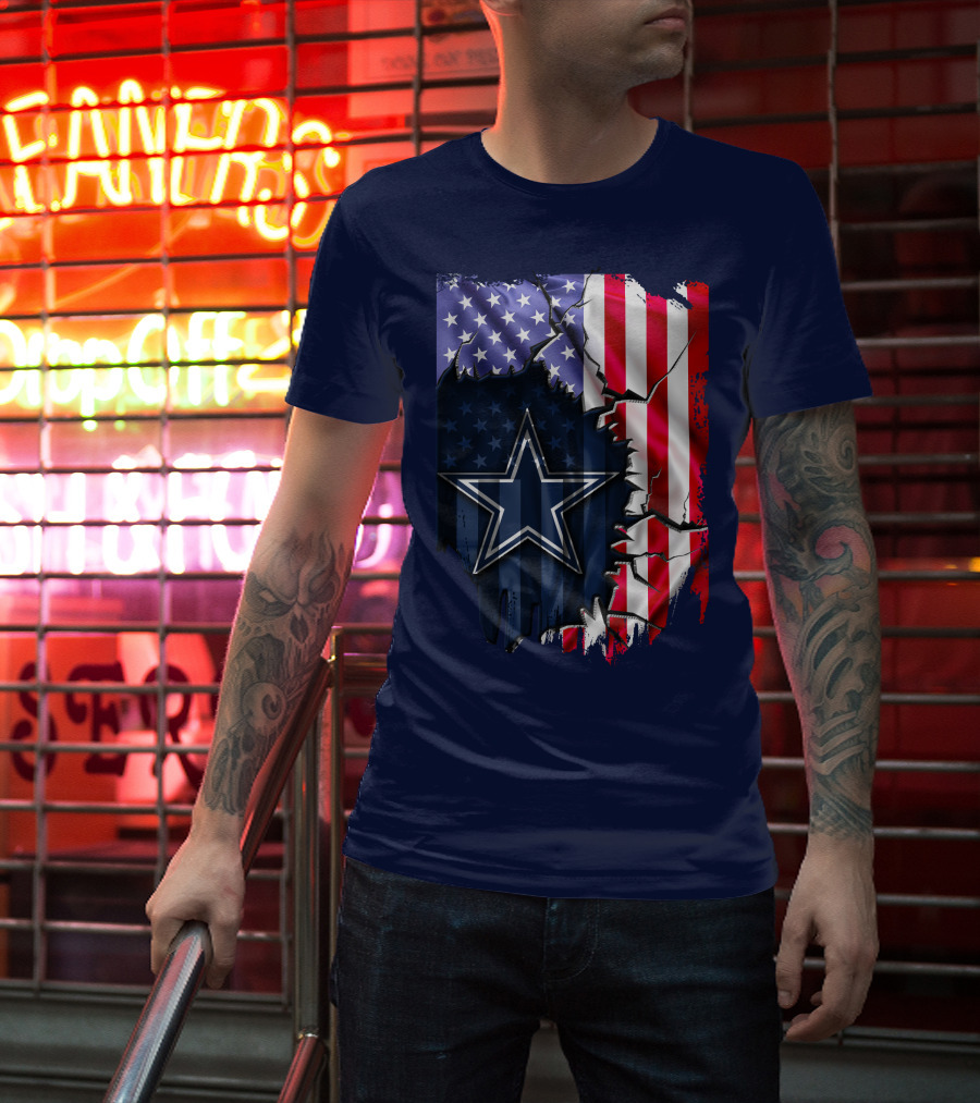 American Flag Dallas Cowboys Star T-Shirt