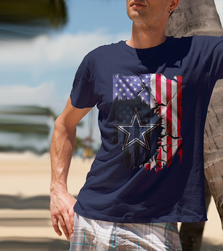 American Flag Dallas Cowboys Star T-Shirt