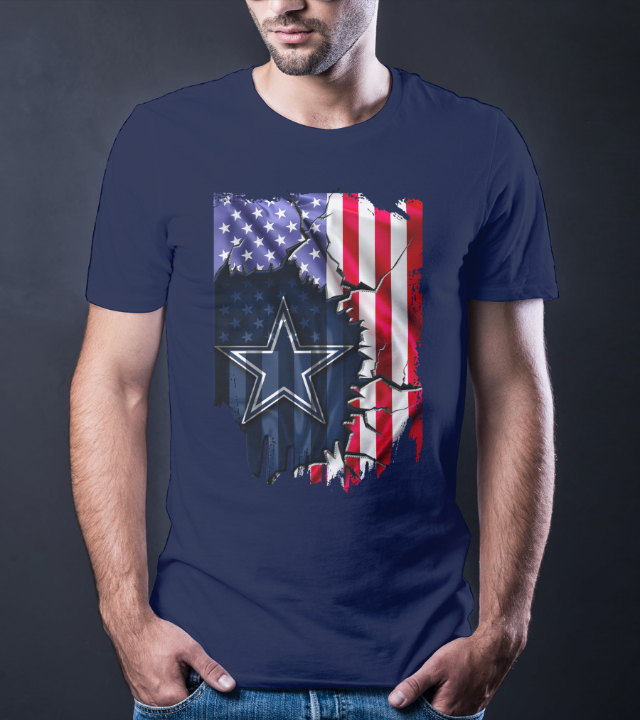 American Flag Dallas Cowboys Star T-Shirt