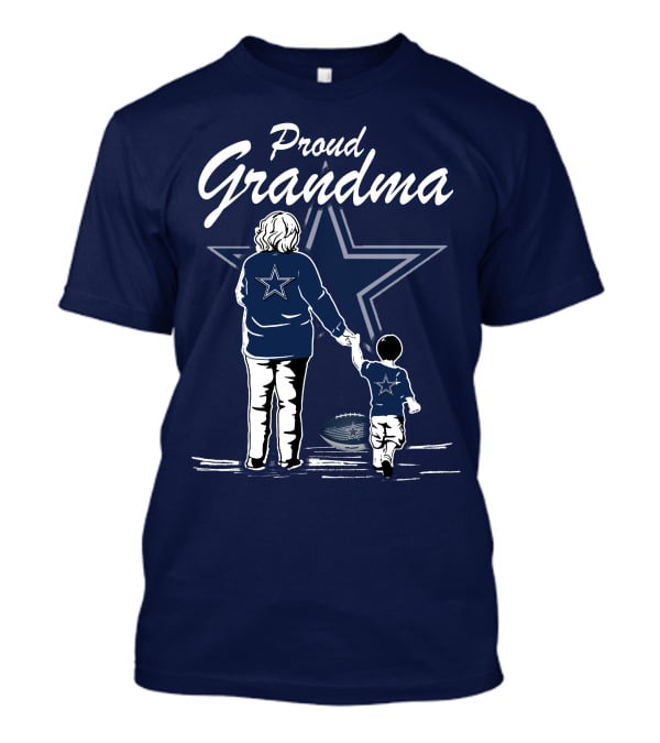 Proud Grandma Dallas Cowboys Star Holding Hands With Child Football T-Shirt