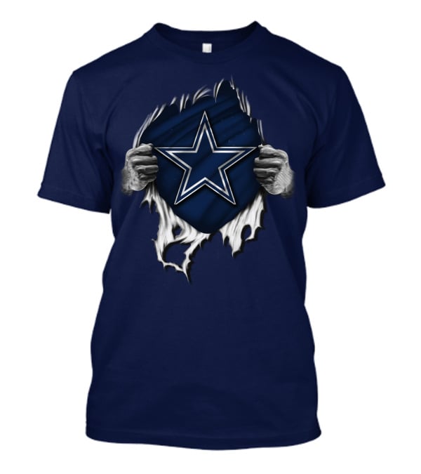 Dallas Cowboys Star Torn Rip Reveal T-Shirt