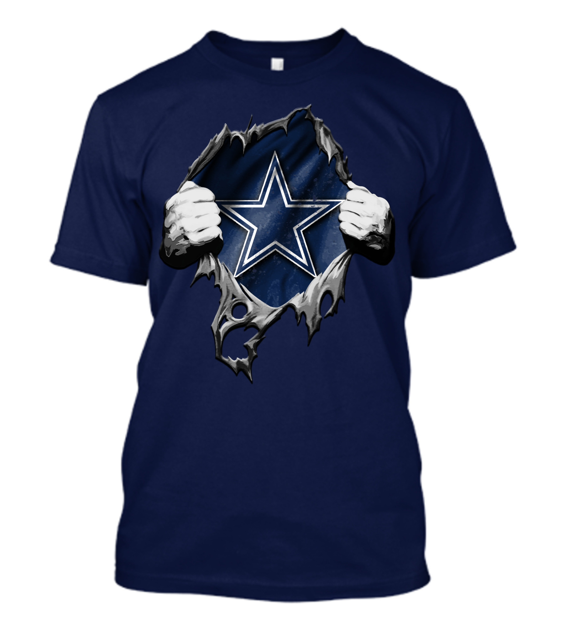 Torn DALLAS COWBOYS Star Logo Reveal T-Shirt