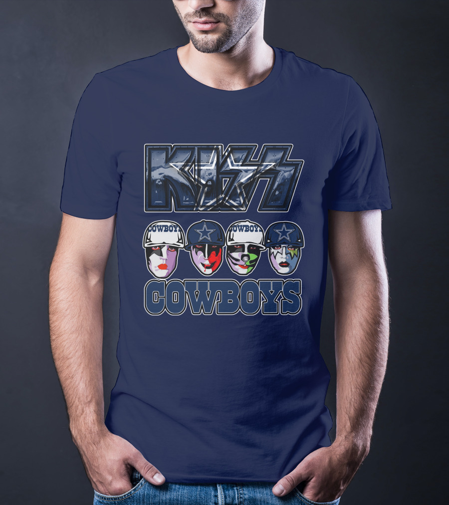 KISS Dallas Cowboys NFL Facepaint T-Shirt