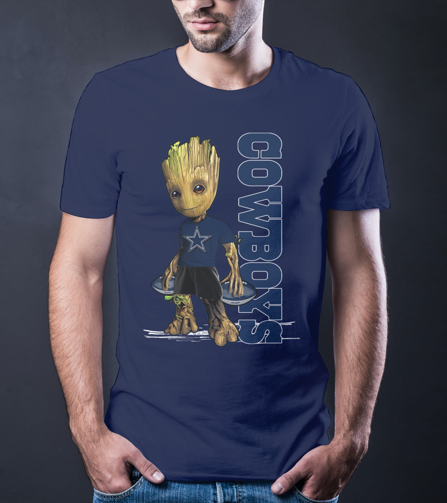 Groot Dallas Cowboys Star Fan T-Shirt