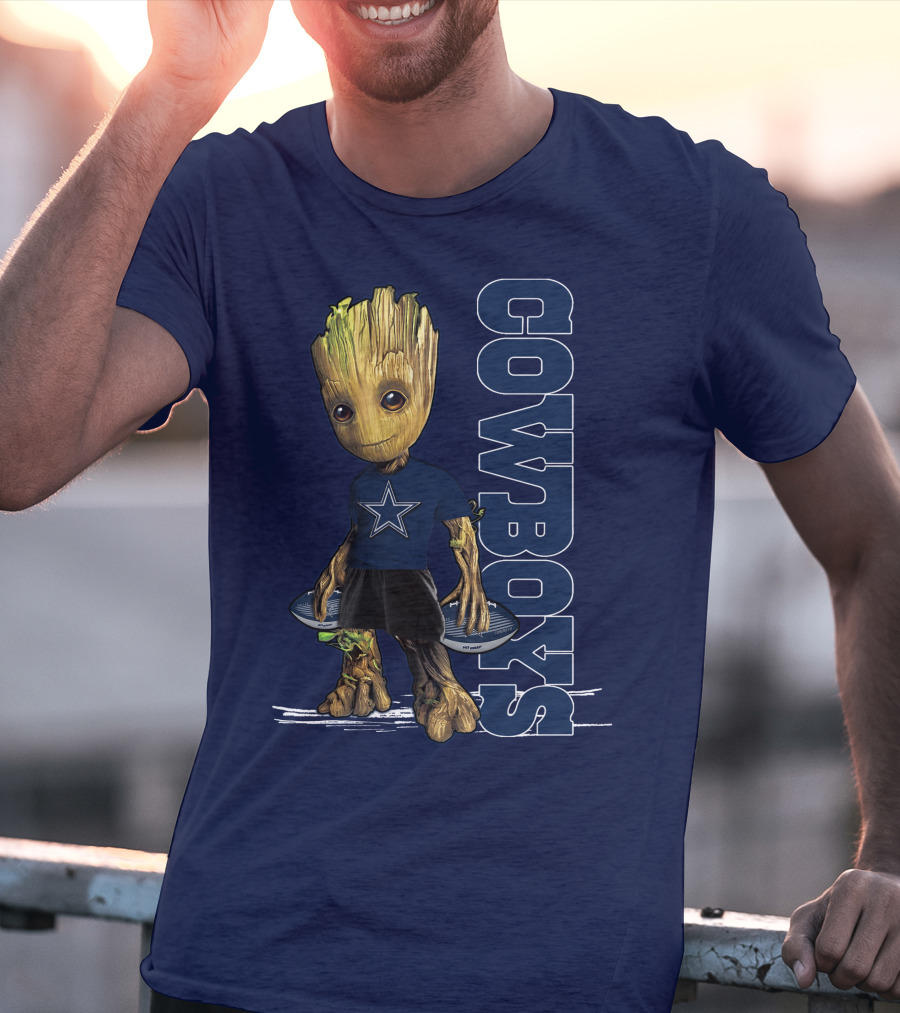 Groot Dallas Cowboys Star Fan T-Shirt