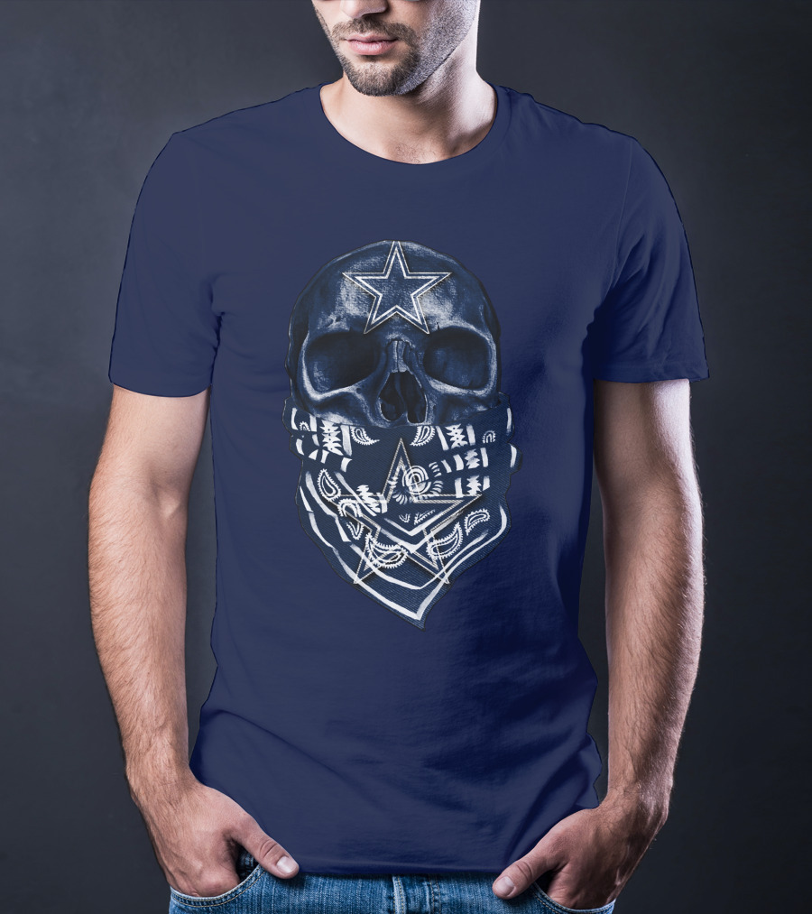 Dallas Cowboys Skull Bandana T-Shirt