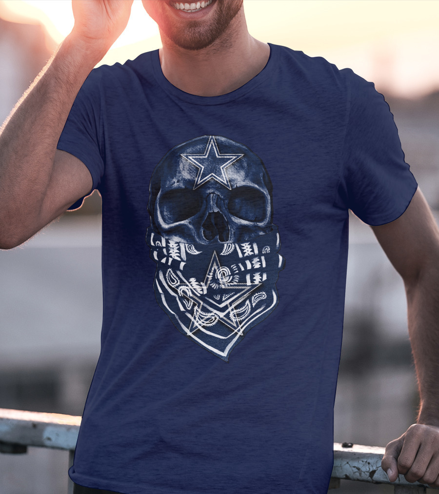 Dallas Cowboys Skull Bandana T-Shirt