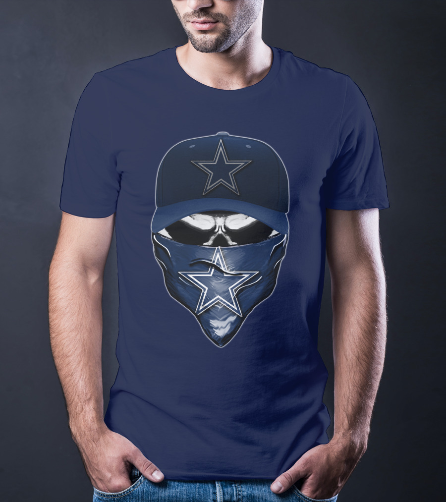 Dallas Cowboys Skull Star Logo Fan Gear T-Shirt