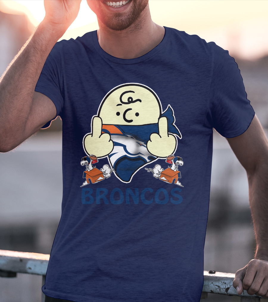 Denver Broncos 28 Iconic Cartoon Characters And Football Team T-Shirt