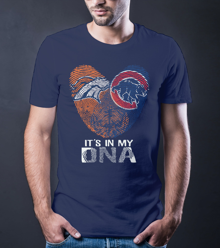 Denver Broncos It's In My Dna Fingerprint T-Shirt
