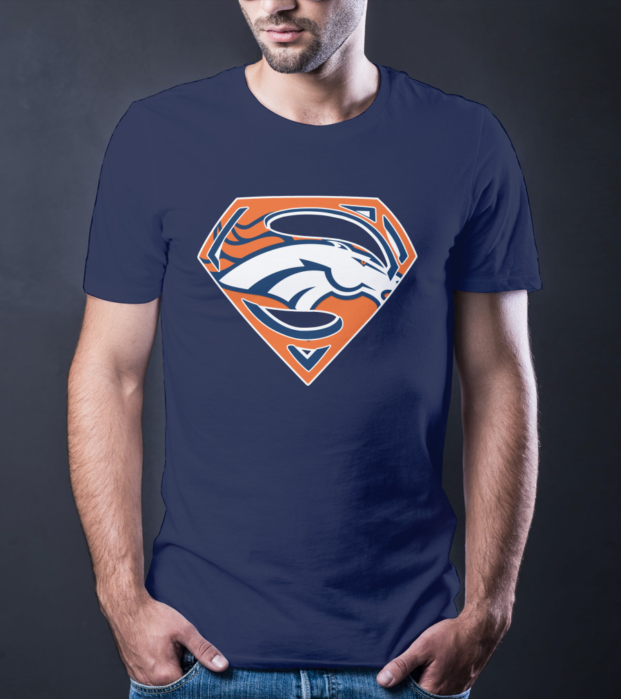 Denver Broncos Superhero Logo T-Shirt