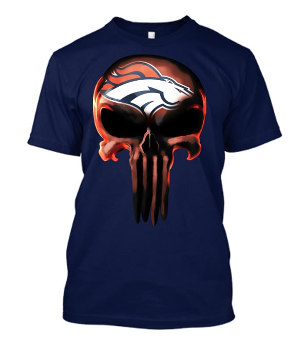 Denver Broncos Skull T-Shirt