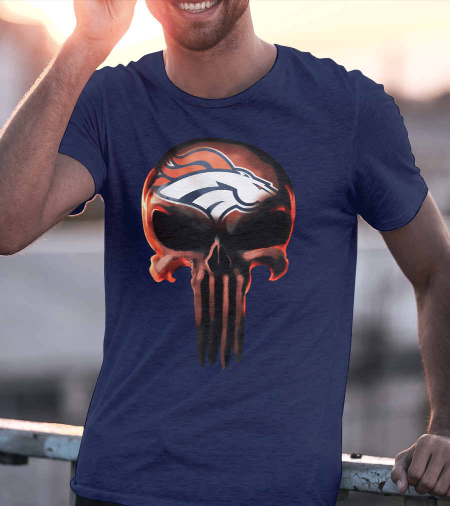 Denver Broncos Skull T-Shirt