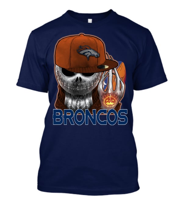 Jackskull Broncos Halloween T-Shirt