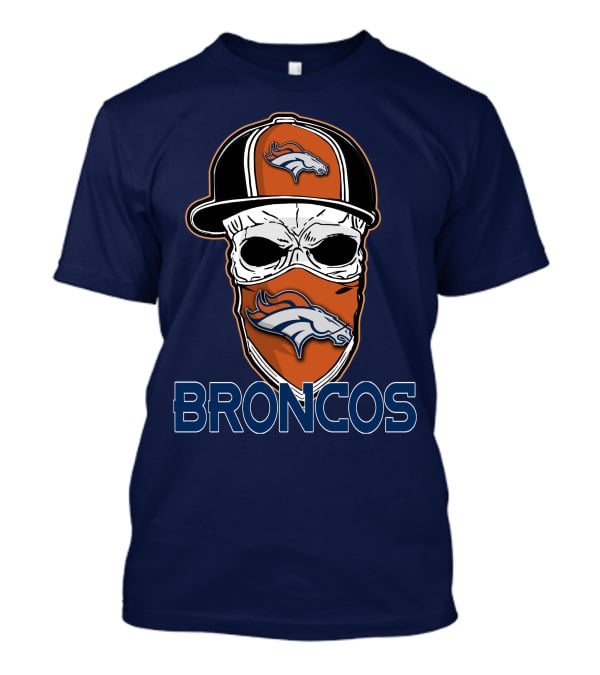 Broncos Skull Hat Denver Broncos T-Shirt