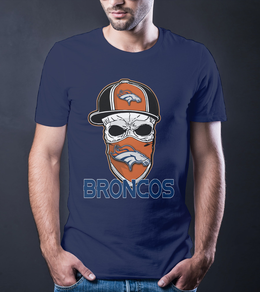 Broncos Skull Hat Denver Broncos T-Shirt