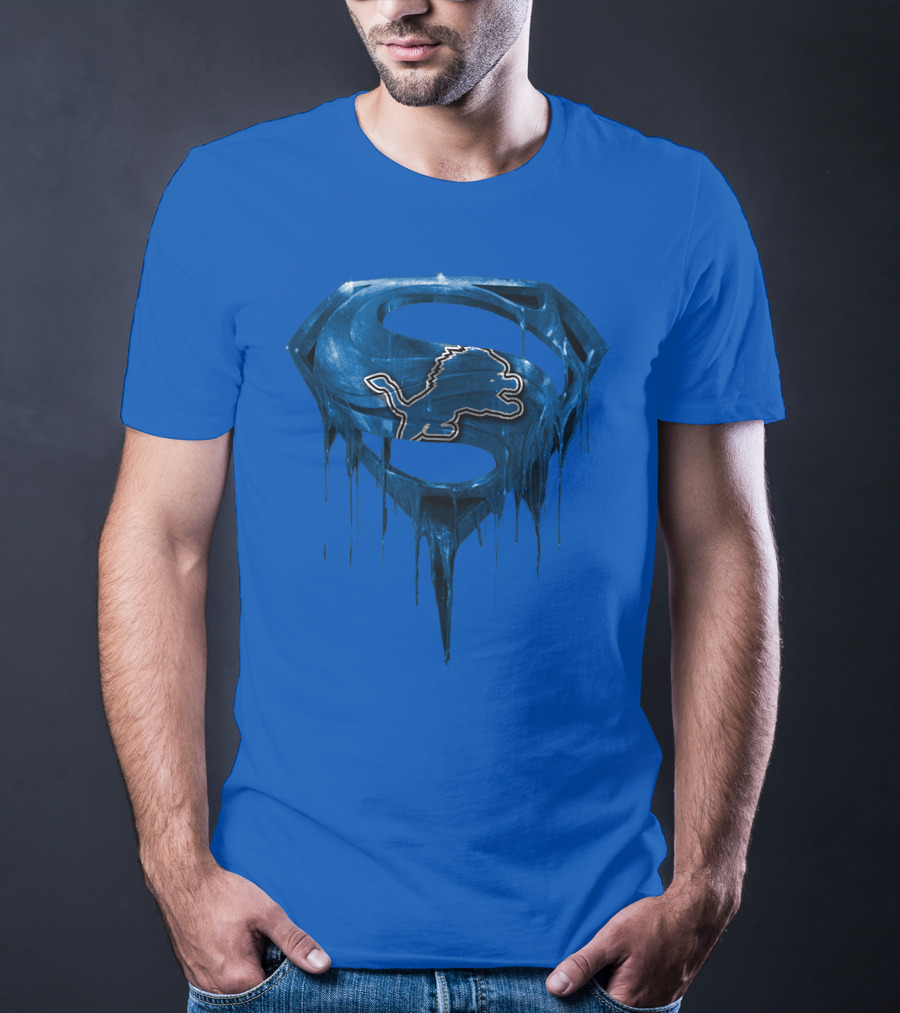 Detroit Lions Superman Symbol Spm T-Shirt