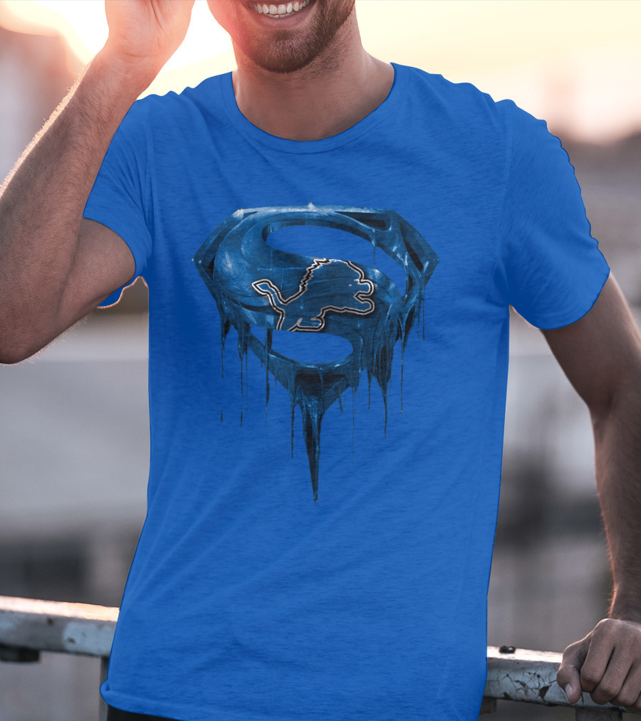 Detroit Lions Superman Symbol Spm T-Shirt