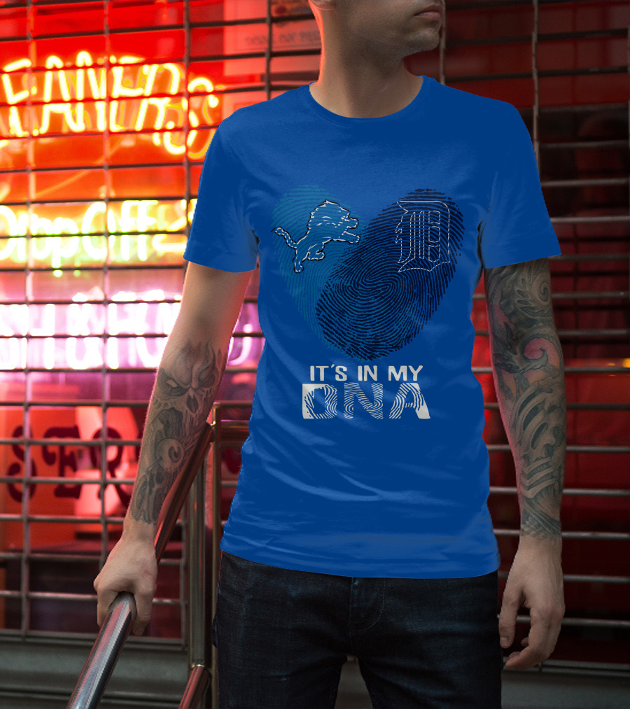 Detroit Lions Heart It's In My Dna T-Shirt
