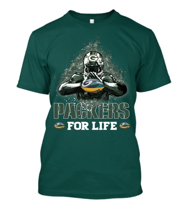 Packers For Life Green Bay Football Fan T-Shirt